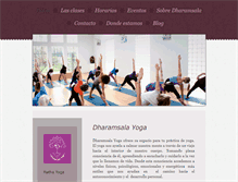 Tablet Screenshot of dharamsalayoga.com
